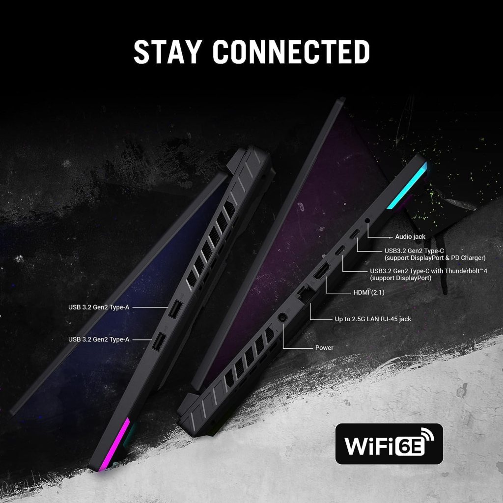 ASUS 2023 Newest ROG Strix G16 Gaming Laptop, 16 FHD 165Hz Display, Intel 14-Core i7-13650HX (Up to 4.9GHz), GeForce RTX 4060, 16GB DDR5 RAM, 512GB SSD, Wi-Fi 6E, Bluetooth, Eclipse Gray, Win 11 Home