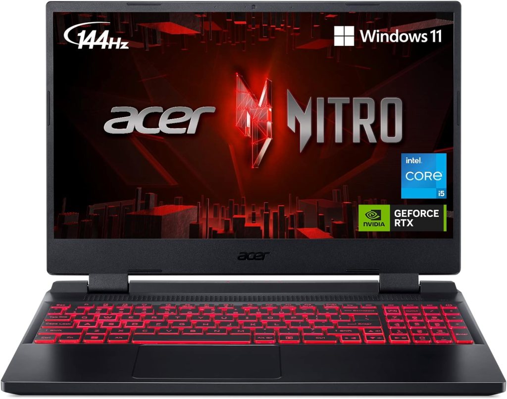 Acer Nitro 5 AN515-58-57Y8 Gaming Laptop | Intel Core i5-12500H | NVIDIA GeForce RTX 3050 Ti Laptop GPU | 15.6 FHD 144Hz IPS Display | 16GB DDR4 | 512GB Gen 4 SSD | Killer Wi-Fi 6 | Backlit Keyboard Acer Nitro 5 AN515-58-57Y8 Gaming Laptop | Intel Core i5-12500H | NVIDIA GeForce RTX 3050 Ti Laptop GPU | 15.6 FHD 144Hz IPS Display | 16GB DDR4 | 512GB Gen 4 SSD | Killer Wi-Fi 6 | Backlit Keyboard