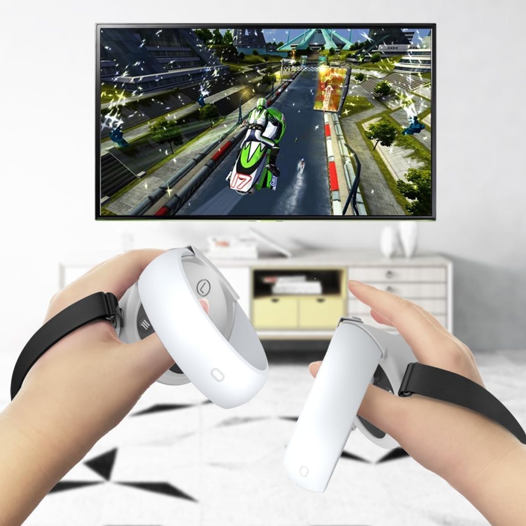 AMZDM Controller Grip for Oculus Meta Quest 2 Accessories Grips Cover for VR Touch Controllers Covers Protector with Non-Slip Joystick Covers 1Pair Black AMZDM Controller Grip for Oculus Meta Quest 2 Accessories Grips Cover for VR Touch Controllers Covers Protector with Non-Slip Joystick Covers 1Pair Black