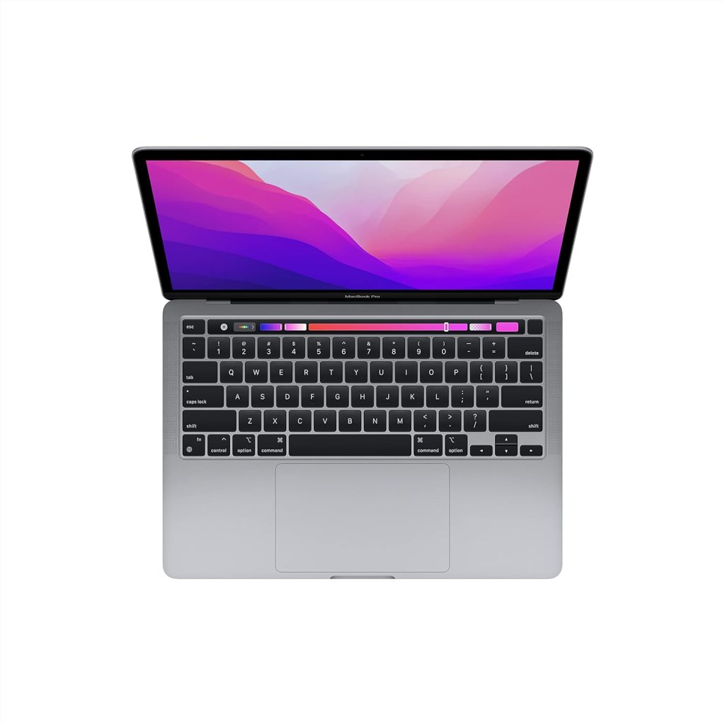 Apple 2022 MacBook Pro Laptop with M2 chip: 13-inch Retina Display, 8GB RAM, 256GB ​​​​​​​SSD ​​​​​​​Storage, Touch Bar, Backlit Keyboard, FaceTime HD Camera. Works with iPhone and iPad; Space Gray Apple 2022 MacBook Pro Laptop with M2 chip: 13-inch Retina Display, 8GB RAM, 256GB ​​​​​​​SSD ​​​​​​​Storage, Touch Bar, Backlit Keyboard, FaceTime HD Camera. Works with iPhone and iPad; Space Gray
