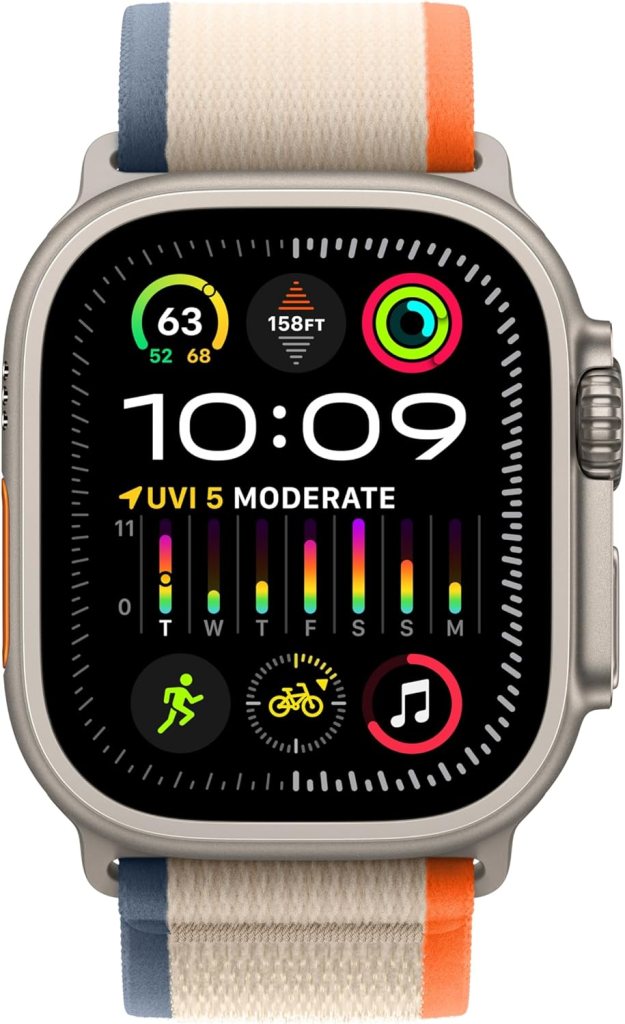 Apple Watch Ultra 2 [GPS + Cellular 49mm] Smartwatch with Rugged Titanium Case  Indigo Alpine Loop Medium. Fitness Tracker, Precision GPS, Action Button, Extra-Long Battery Life, Carbon Neutral