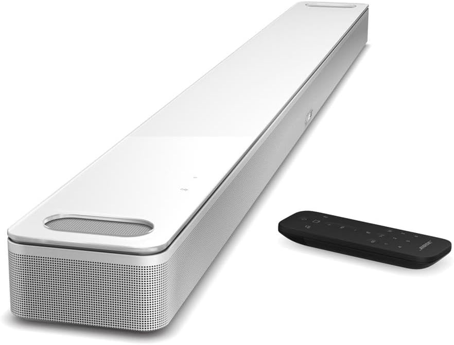 Bose Smart Ultra Dolby Atmos Soundbar Speaker, White, Bundle Bass Module 700, Sound Bar for Home Audio Speaker TV Wireless, Bluetooth, WiFi, Alexa, Google and Voice Control