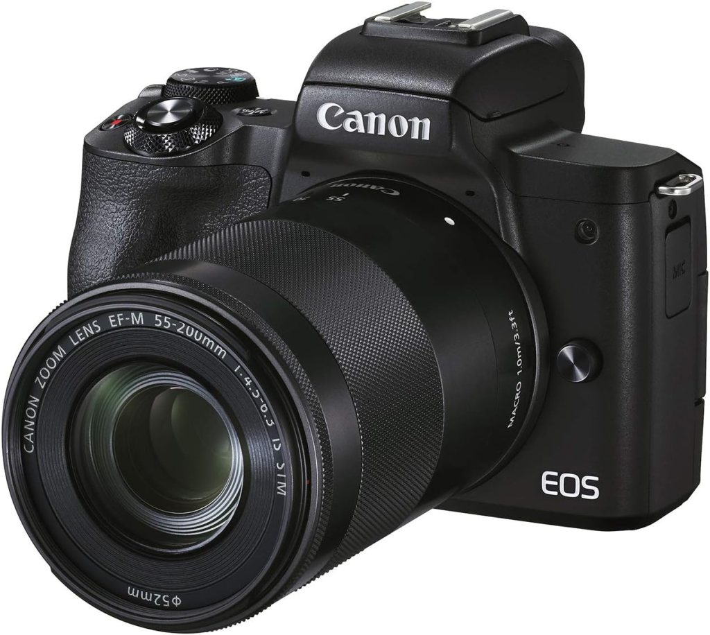 Canon EOS M50 Mark II + EF-M 15-45mm is STM Kit Black