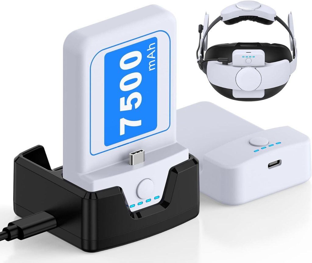 Comfort-Head-Strap Compatible with Oculus-Quest 2, Replacement for Mate-Quest 2 Elite-Strap, Super Soft and Skin Friendly PU Surface, Adjustable,Enhanced Support and Comfort in VR Headset（No Battery）