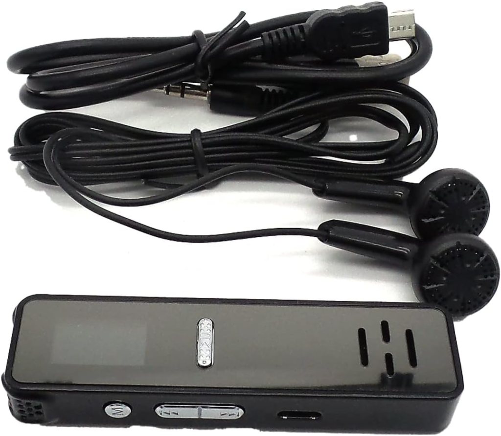 Digital Voice Activated Audio Recorder Lectures Meetings Date Time Stamp 40 Hr Battery Sound Audio Recorder Dictaphone Recording Device w/SD Card Playback,Password,Variable Speed (with 64GB SD Card)