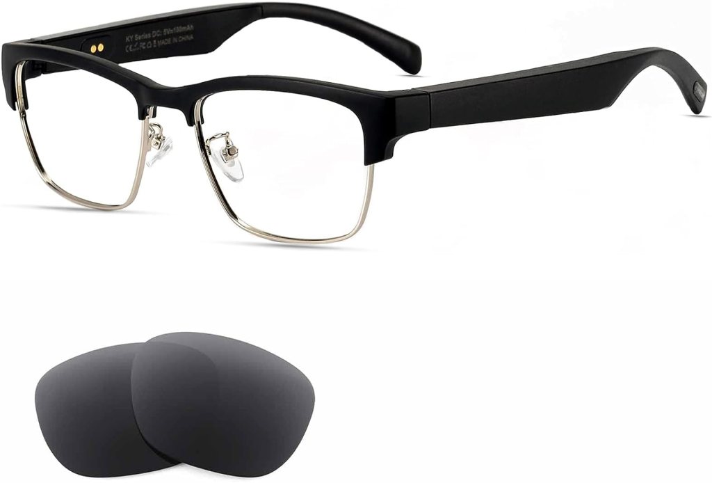 DOVIICO Smart Glasses Bluetooth-Audio Glasses for Men Women with Built-in Mic, Blue Light FilterPolarized Lenses for All Smart Al Voice Assistant DOVIICO Smart Glasses Bluetooth-Audio Glasses for Men Women with Built-in Mic, Blue Light FilterPolarized Lenses for All Smart Al Voice Assistant