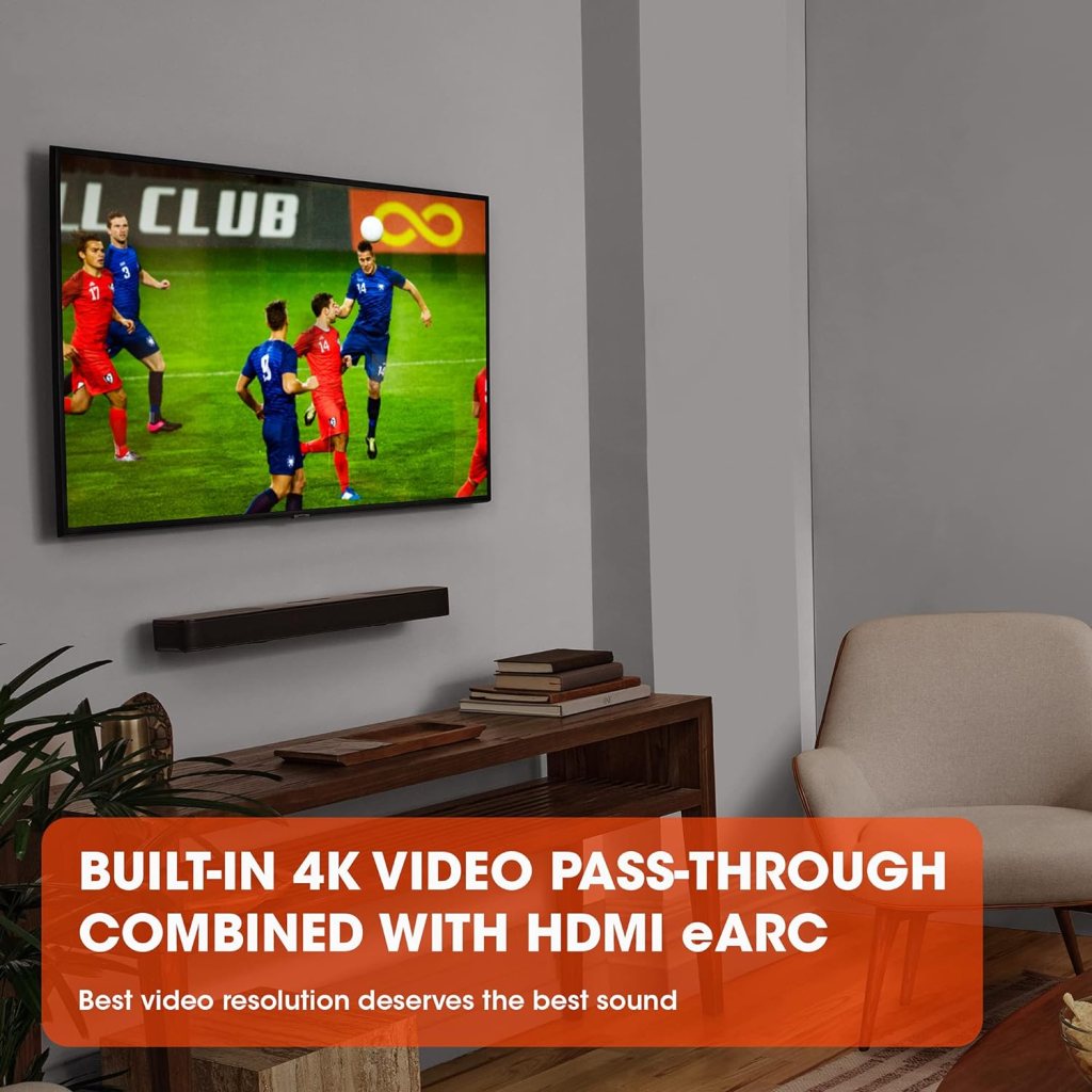 JBL Bar 5.1 - Soundbar with Built-in Virtual Surround, 4K and 10 Wireless Subwoofer (JBL2GBAR51IMBLKAM), Black