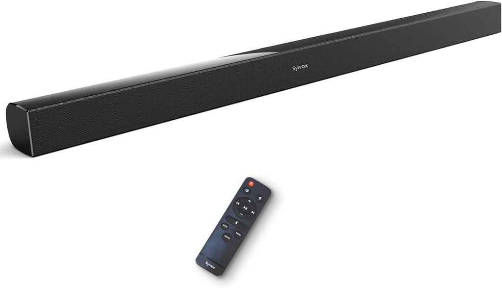 SYLVOX 38 SoundBar for Outdoor Smart TV, 2.0ch Wireless Audio IP65 Waterproof Speaker, Wireless/Wired /Optical/RCA/USB Connection, Suitable for Indoor and Outdoor use (ELF S2 Series)(OTA1ELFS2)