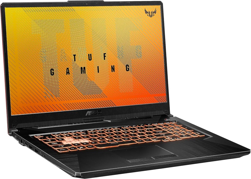 ASUS TUF Gaming A17 Gaming Laptop, 17.3&rdquo; 144Hz FHD IPS-Type Display, AMD Ryzen 5 4600H, GeForce GTX 1650, 8GB DDR4, 512GB PCIe SSD, RGB Keyboard, Windows 11 Home, Bonfire Black Color, FA706IH-RS53