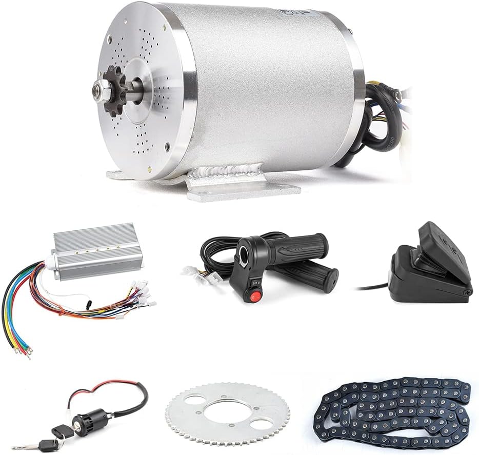 BLDC 72V 3000W Brushless Motor Kit with 24 Mosfet 50A Controller and Throttle for Electric Scooter E Bike Engine Motorcycle DIY Part Conversion Kit BLDC 72V 3000W Brushless Motor Kit with 24 Mosfet 50A Controller and Throttle for Electric Scooter E Bike Engine Motorcycle DIY Part Conversion Kit