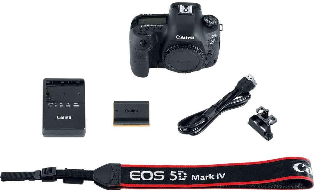 Canon EOS 5D Mark IV 30.4 MP Full Frame CMOS DSLR Camera (Body) Wi-Fi NFC 4K Video (1483C002) (Renewed)