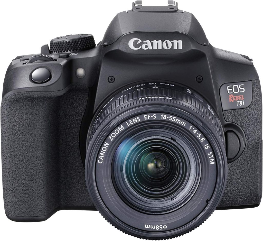 Canon EOS Rebel T8i EF-S 18-55mm is STM Lens Kit, Black