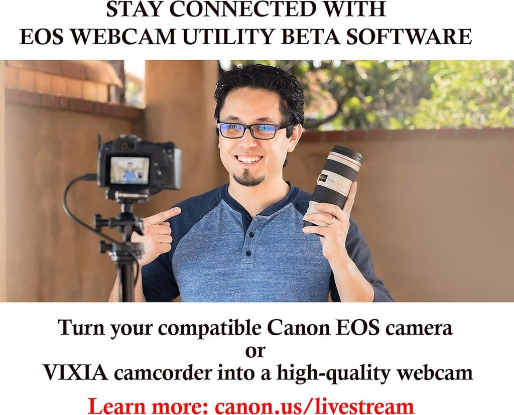 Canon EOS Rebel T8i EF-S 18-55mm is STM Lens Kit, Black