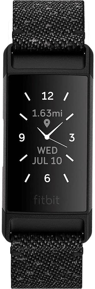 Fitbit Charge 4 Fitness Tracker Granite Reflective Woven/Black SE NFC