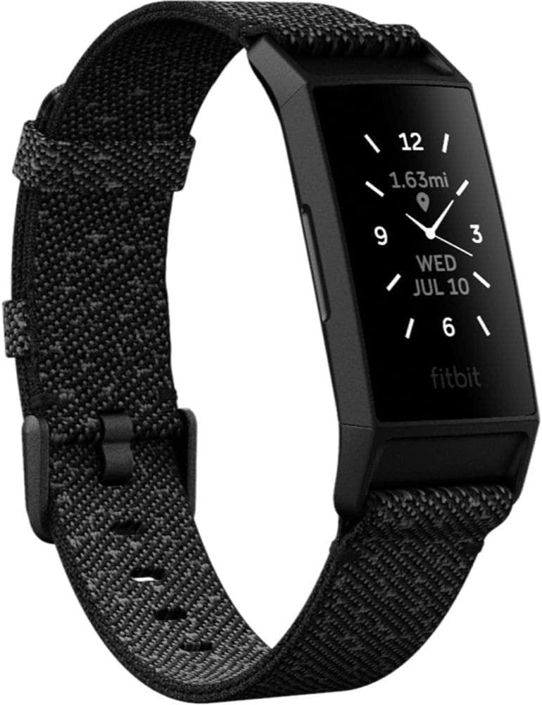 Fitbit Charge 4 Fitness Tracker Granite Reflective Woven/Black SE NFC