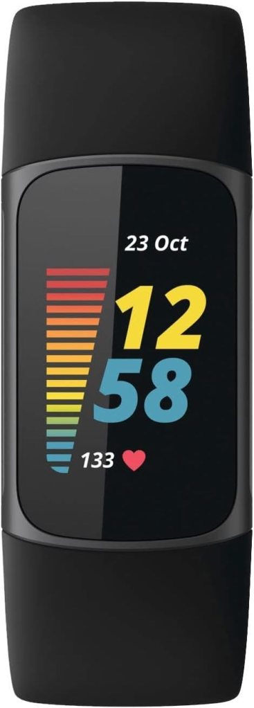 Fitbit Charge 5 Advanced Fitness Tracker with GPS, Heart Rate, Sleep  Health Tracker - Power Bundle with Adapter (Graphite Stainless Steel)