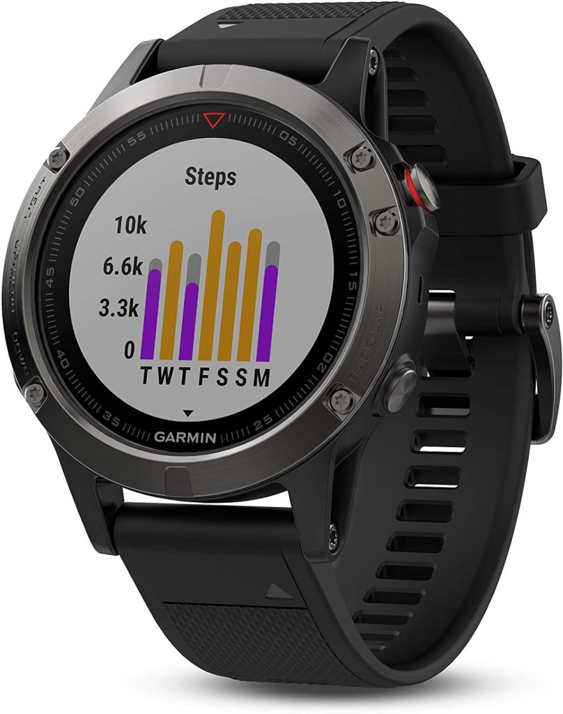Garmin 010-01733-00 Fenix 5X Sapphire - Slate Gray with Black Band Garmin 010-01733-00 Fenix 5X Sapphire - Slate Gray with Black Band