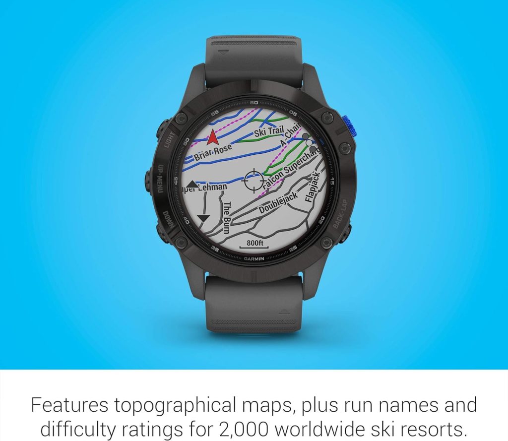 Garmin 010-02410-10 fenix 6 Pro Solar, Multisport GPS Watch with Solar Charging Capabilities, Advanced Training Features and Data, Black with Slate Gray Band Garmin 010-02410-10 fenix 6 Pro Solar, Multisport GPS Watch with Solar Charging Capabilities, Advanced Training Features and Data, Black with Slate Gray Band