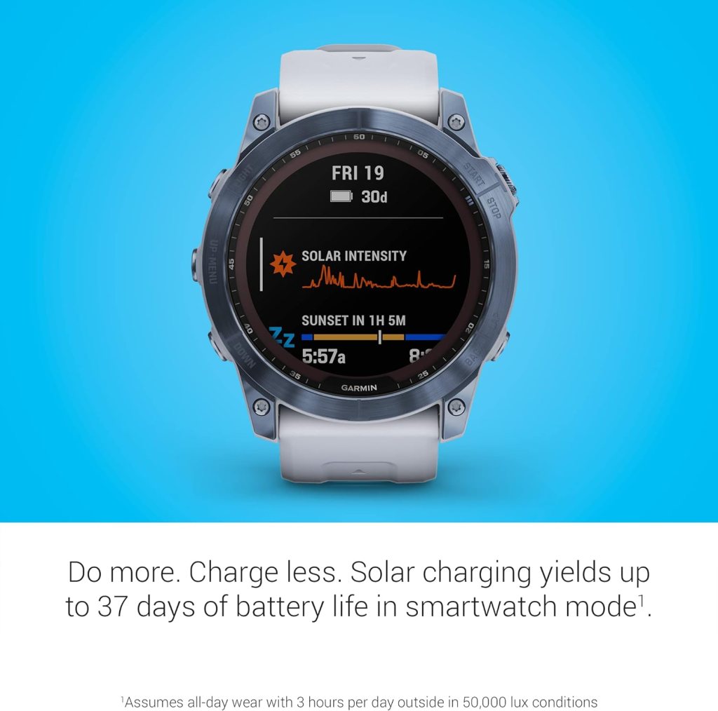 Garmin fenix 7S , Smaller sized adventure smartwatch, with Solar Charging Capabilities, Rugged outdoor watch with GPS, touchscreen, health and wellness features, rose gold with light sand band Garmin fenix 7S , Smaller sized adventure smartwatch, with Solar Charging Capabilities, Rugged outdoor watch with GPS, touchscreen, health and wellness features, rose gold with light sand band