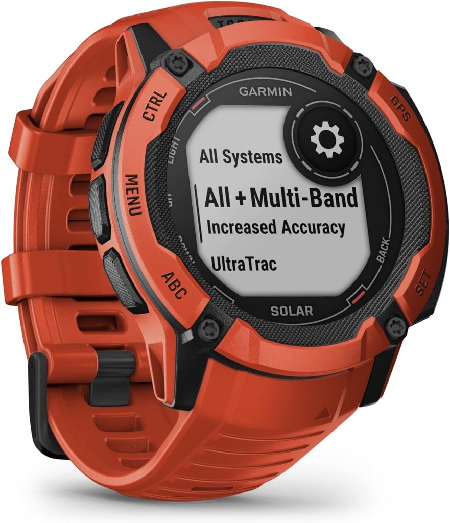 Garmin Instinct 2X Solar, Rugged GPS Smartwatch, Built-in Flashlight, Solar Charging Capability, Multi-Band GNSS, Graphite