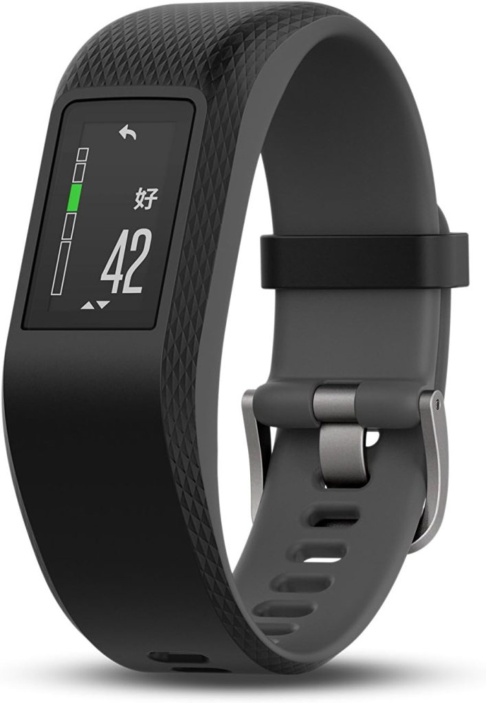 Garmin v&iacute;vosport, Fitness/Activity Tracker with GPS and Heart Rate Monitoring, Slate, Large