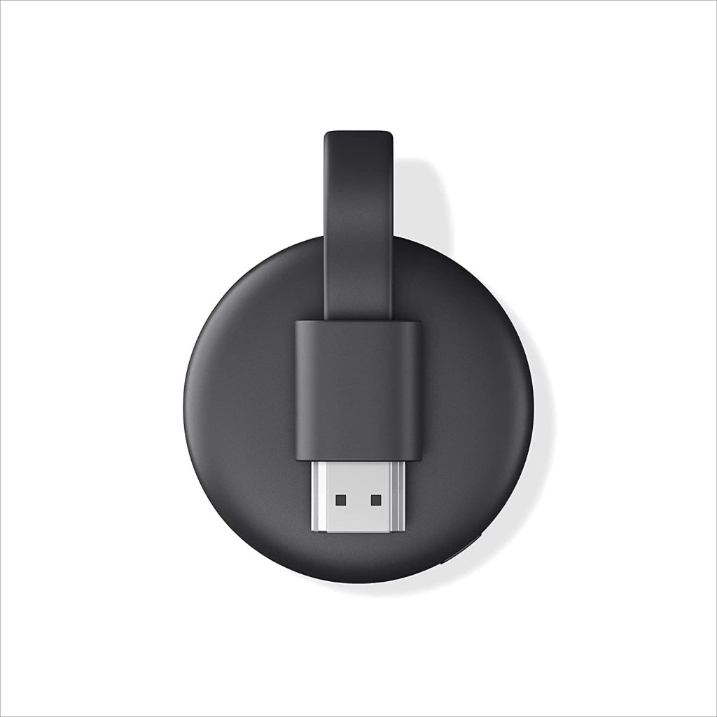 Google Chromecast - Streaming Device with HDMI Cable - Stream Shows, Music, Photos, and Sports from Your Phone to Your TV with Microfiber Cloth and Travel Carrying Pouch - Charcoal, Black