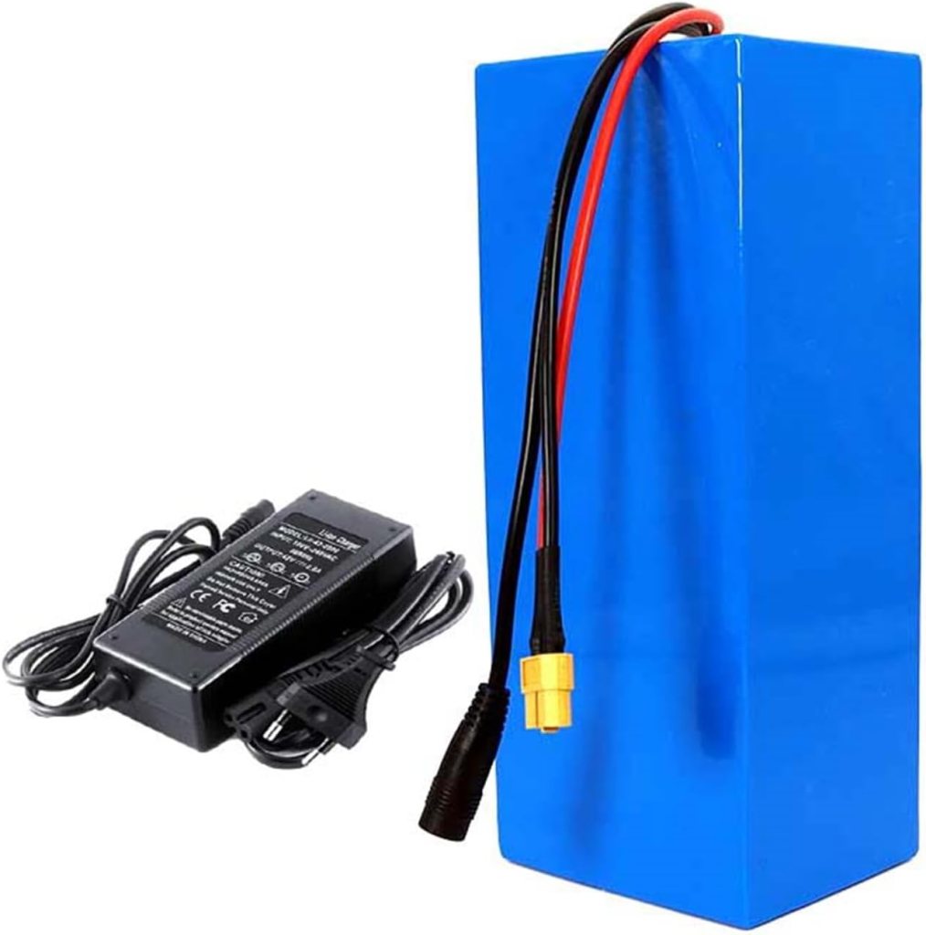HefddEHY 48V 20Ah/25Ah Electric Bicycle Battery, 21700 13S6P Lithium Ion Battery, Built in 30A BMS,with XT60 Connector + 54.6V 2A Charge,for 250W- 1200W E-Bike Electric Bicycle Scooter,25ah