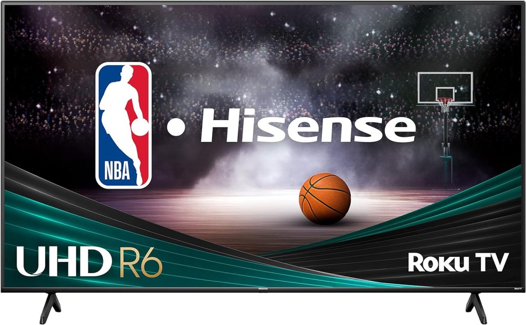 Hisense 50-Inch Class R6 Series 4K UHD Smart Roku TV with Alexa Compatibility, Dolby Vision HDR, DTS Studio Sound, Game Mode (50R6G),Black