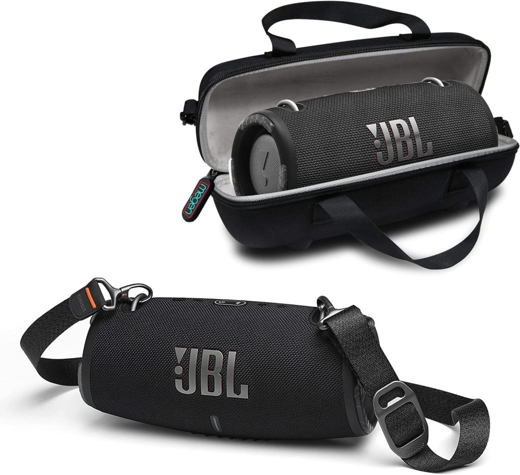 JBL Xtreme 3 Portable Bluetooth Speaker - Powerful Sound Deep Bass - IP67 Waterproof - Pair with Multiple Speakers - Speaker Bundle with Megen Protective Hardshell Case (Black) JBL Xtreme 3 Portable Bluetooth Speaker - Powerful Sound Deep Bass - IP67 Waterproof - Pair with Multiple Speakers - Speaker Bundle with Megen Protective Hardshell Case (Black)