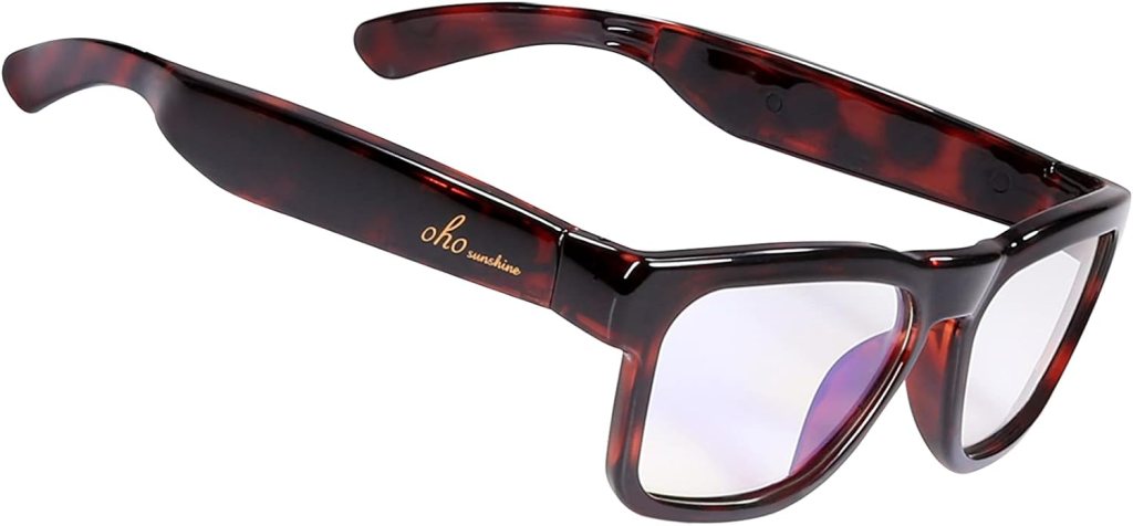 OhO Smart Glasses,Polarized Sunglasses with Bluetooth Speaker,Athletic/Outdoor UV Protection and Voice Control,Unisex