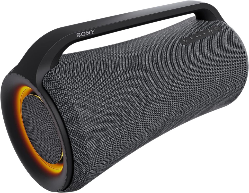 Sony SRS-XG500 X-Series Wireless Portable Bluetooth Boombox Party-Speaker with Big Powerful Sound, IP66 Water-resistant and Dustproof, 30 Hour-Battery, LED Ring Lighting for Home and Outdoor