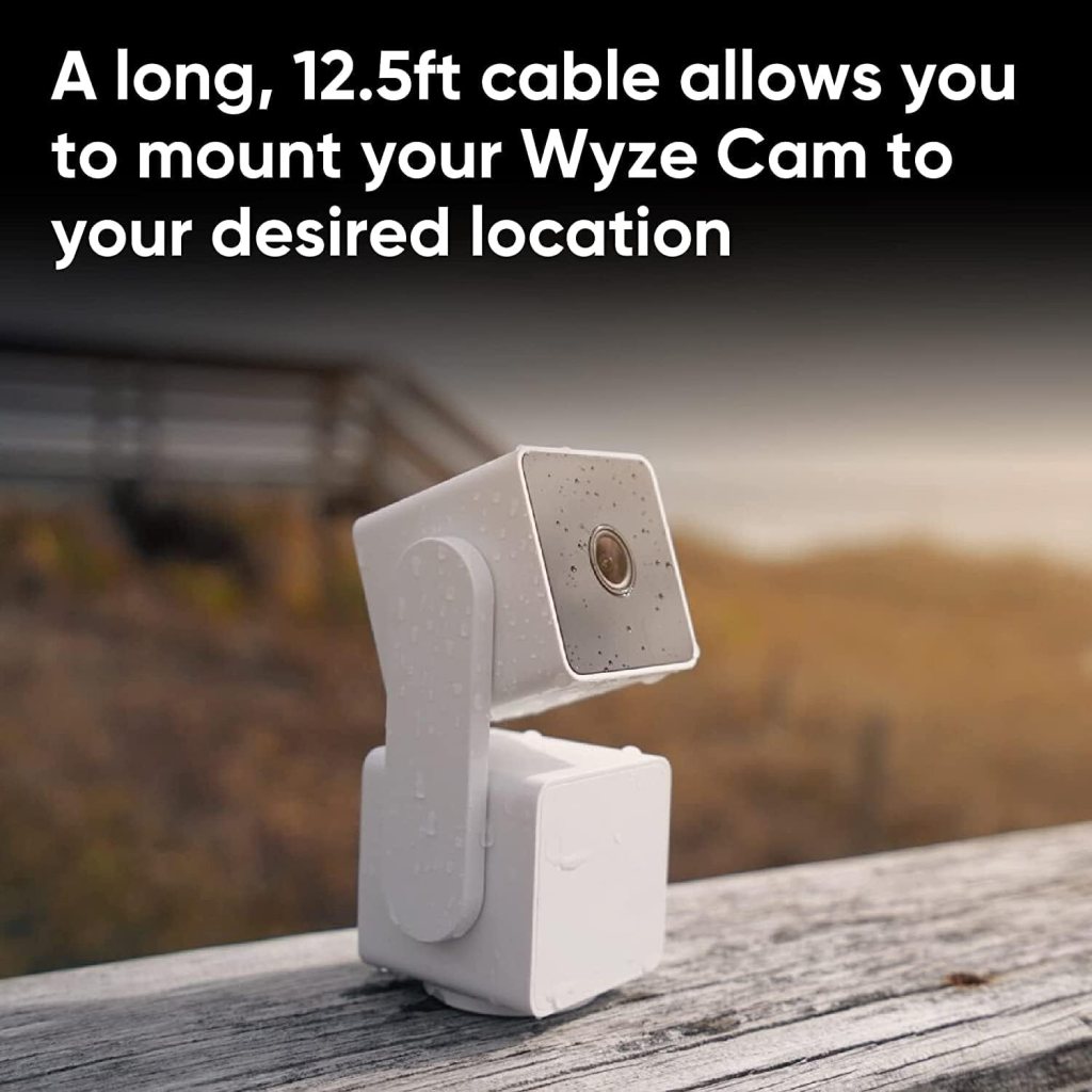 WYZE Cam Pan v3 Indoor/Outdoor IP65-Rated 1080p Pan/Tilt/Zoom Wi-Fi Smart Home Security Camera with Motion Tracking for Baby  Pet, Color Night Vision, 2-Way Audio, Works with Alexa  Google Assistant