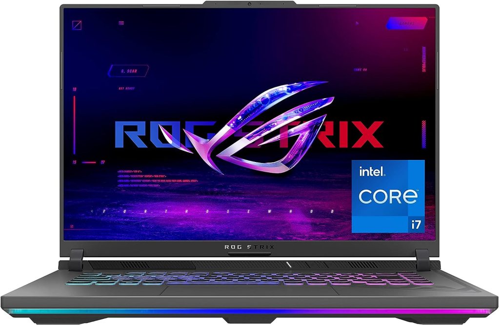 ASUS ROG Strix G16 (2023) Gaming Laptop, 16” 16:10 QHD 240Hz, GeForce RTX 4060, Intel Core i9-13980HX, 16GB DDR5, 1TB PCIe SSD, Wi-Fi 6E, Windows 11, G614JV-ES94