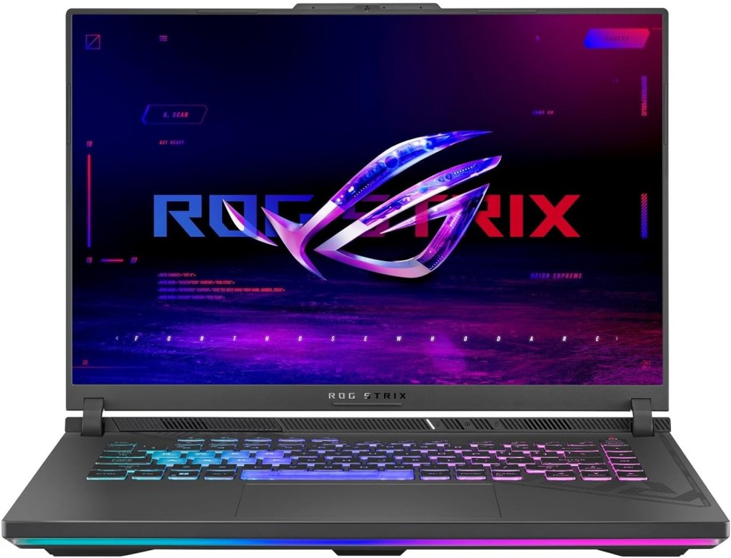 ASUS ROG Strix G16 (2023) Gaming Laptop, 16” 16:10 QHD 240Hz, GeForce RTX 4060, Intel Core i9-13980HX, 16GB DDR5, 1TB PCIe SSD, Wi-Fi 6E, Windows 11, G614JV-ES94