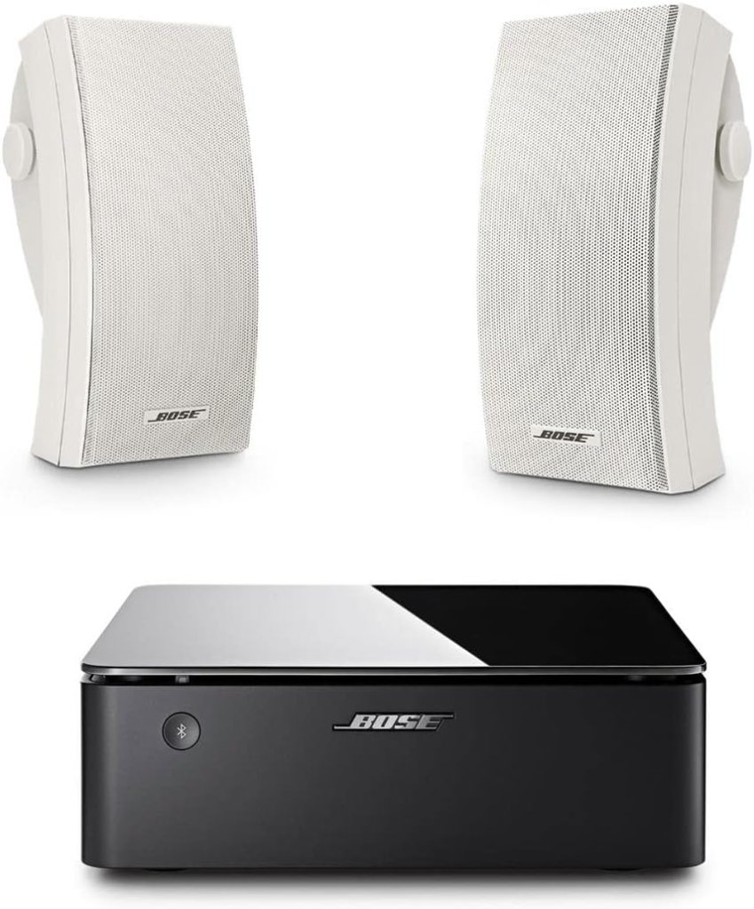 Bose 251 Outdoor Environmental Speakers (Pair), White with Music Amplifier Bose 251 Outdoor Environmental Speakers (Pair), White with Music Amplifier