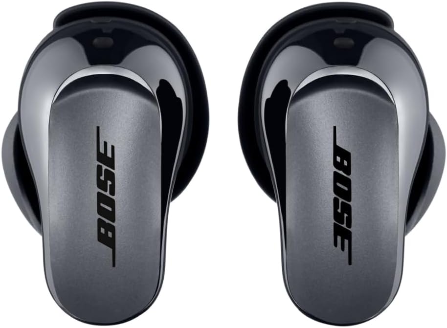 Bose NEW QuietComfort Ultra Wireless Noise Cancelling Earbuds, Bluetooth Earbuds with Spatial Audio and World-Class Noise Cancellation, Black