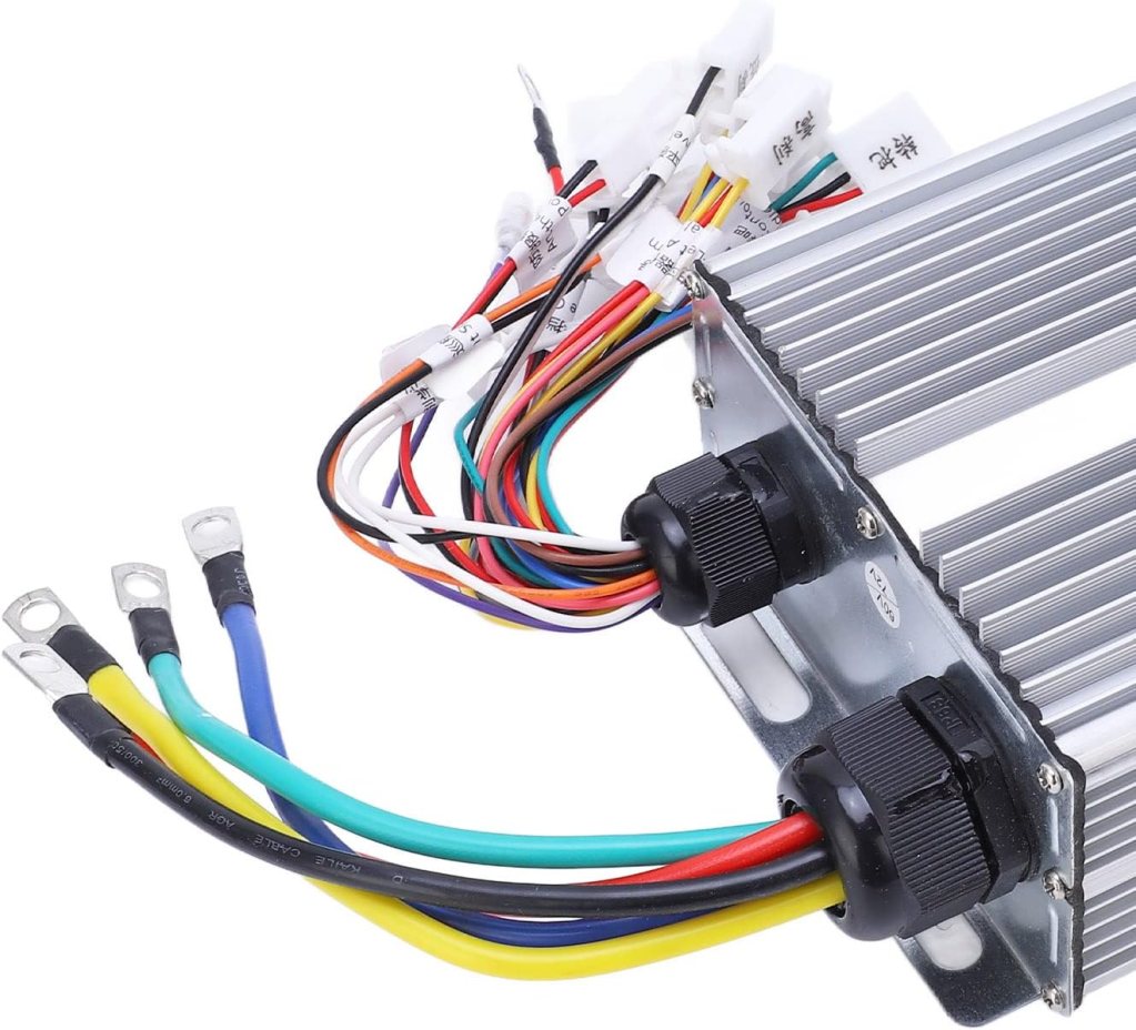 Electric Bicycle Brushless Controller, 3000W E-Bike Brushless Motor Speed Controller, Universal Brushless Modified Controller 60V 72V for Electric Bicycle and Scooter