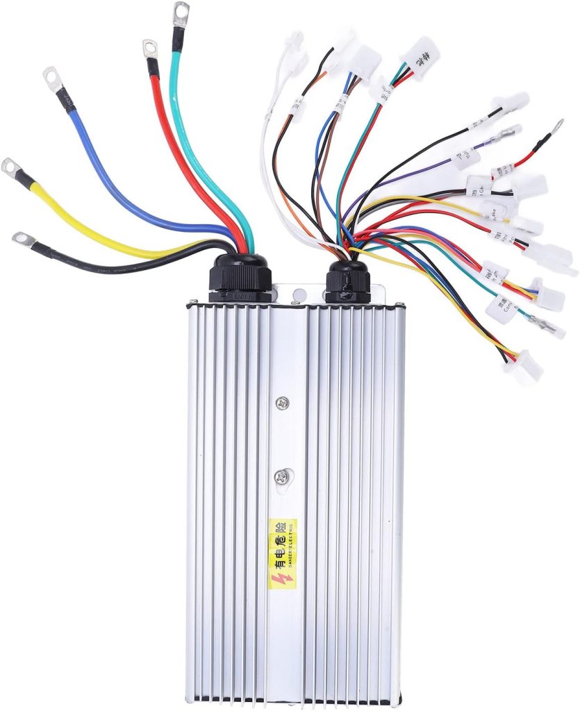 Electric Bicycle Brushless Controller, 3000W E-Bike Brushless Motor Speed Controller, Universal Brushless Modified Controller 60V 72V for Electric Bicycle and Scooter