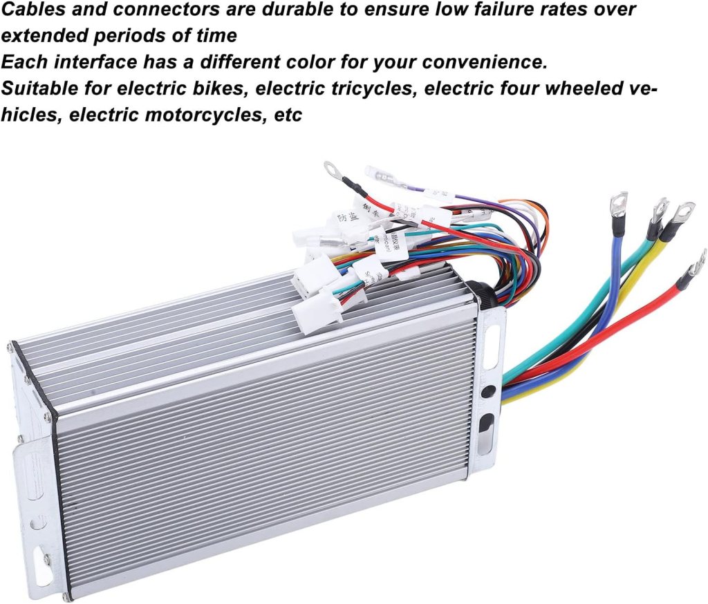 Electric Bicycle Brushless Controller, 3000W E-Bike Brushless Motor Speed Controller, Universal Brushless Modified Controller 60V 72V for Electric Bicycle and Scooter