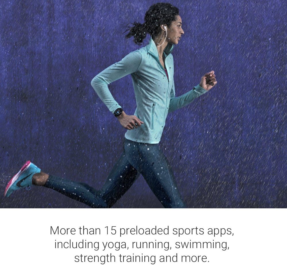 Garmin 010-01769-21 Vivoactive 3, GPS Smartwatch with Contactless Payments and Built-in Sports Apps, White/Silver