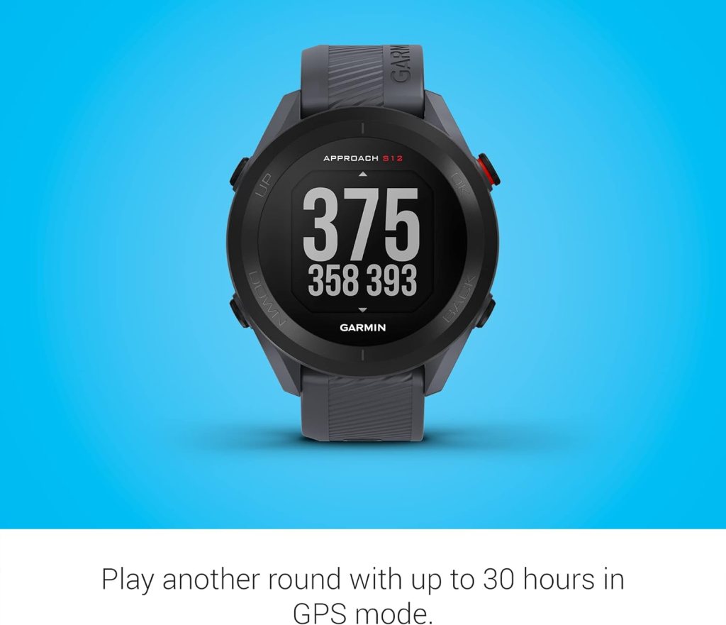 Garmin Approach S12, Easy-to-Use GPS Golf Watch, 42k+ Preloaded Courses, Granite Blue, 010-02472-01