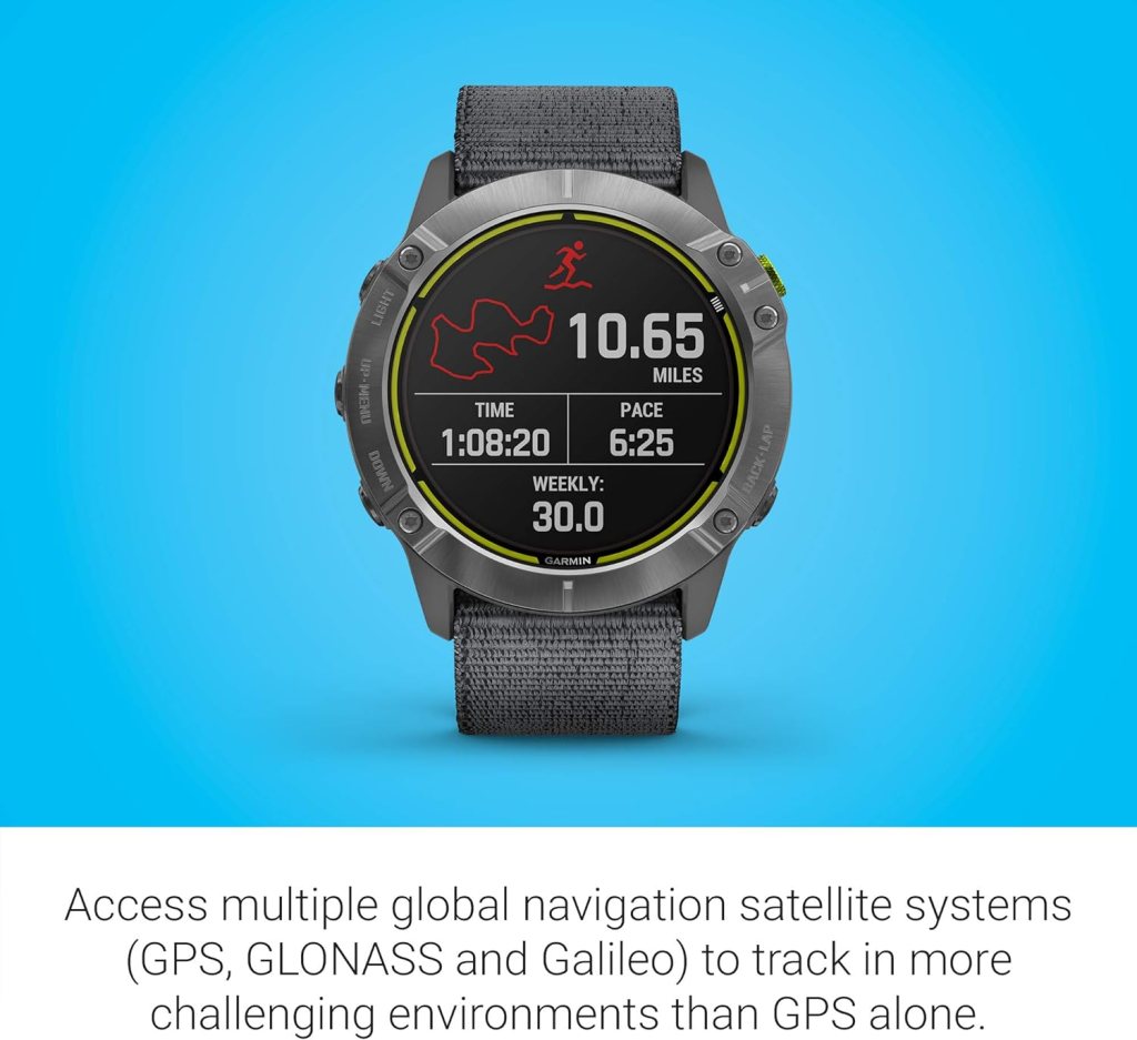 Garmin Enduro, Ultraperformance Multisport GPS Watch with Solar Charging Capabilities, Battery Life Up to 80 Hours in GPS Mode, Carbon Gray DLC Titanium with Black UltraFit Nylon Band Garmin Enduro, Ultraperformance Multisport GPS Watch with Solar Charging Capabilities, Battery Life Up to 80 Hours in GPS Mode, Carbon Gray DLC Titanium with Black UltraFit Nylon Band
