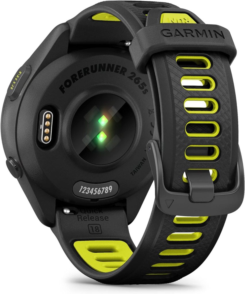 Garmin Forerunner 265 Running Smartwatch, Colorful AMOLED Display, Training Metrics and Recovery Insights, Aqua and Black
