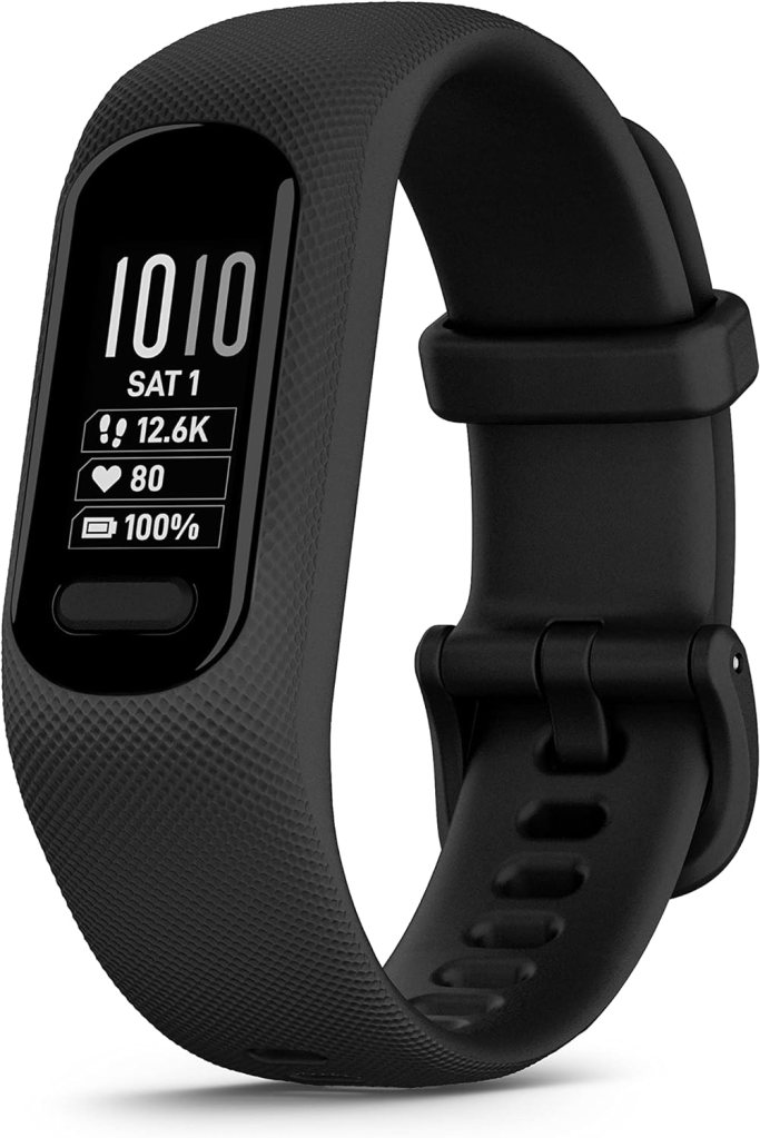 Garmin vivosmart 5 Smart Fitness Tracker with Touchscreen, Black, Small/Medium