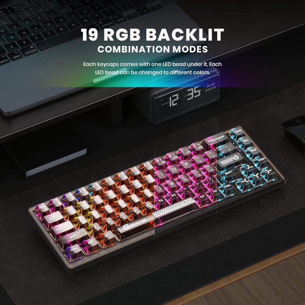 GEODMAER Wireless Gaming Keyboard and Mouse and Cooling Gel Wrist Rest, 68 Keys Compact Anti-ghosting No-Conflict Rechargeable Backlit Keyboard, 6D 3200DPI Mice, Cooling Gel Wrist Rest GEODMAER Wireless Gaming Keyboard and Mouse and Cooling Gel Wrist Rest, 68 Keys Compact Anti-ghosting No-Conflict Rechargeable Backlit Keyboard, 6D 3200DPI Mice, Cooling Gel Wrist Rest