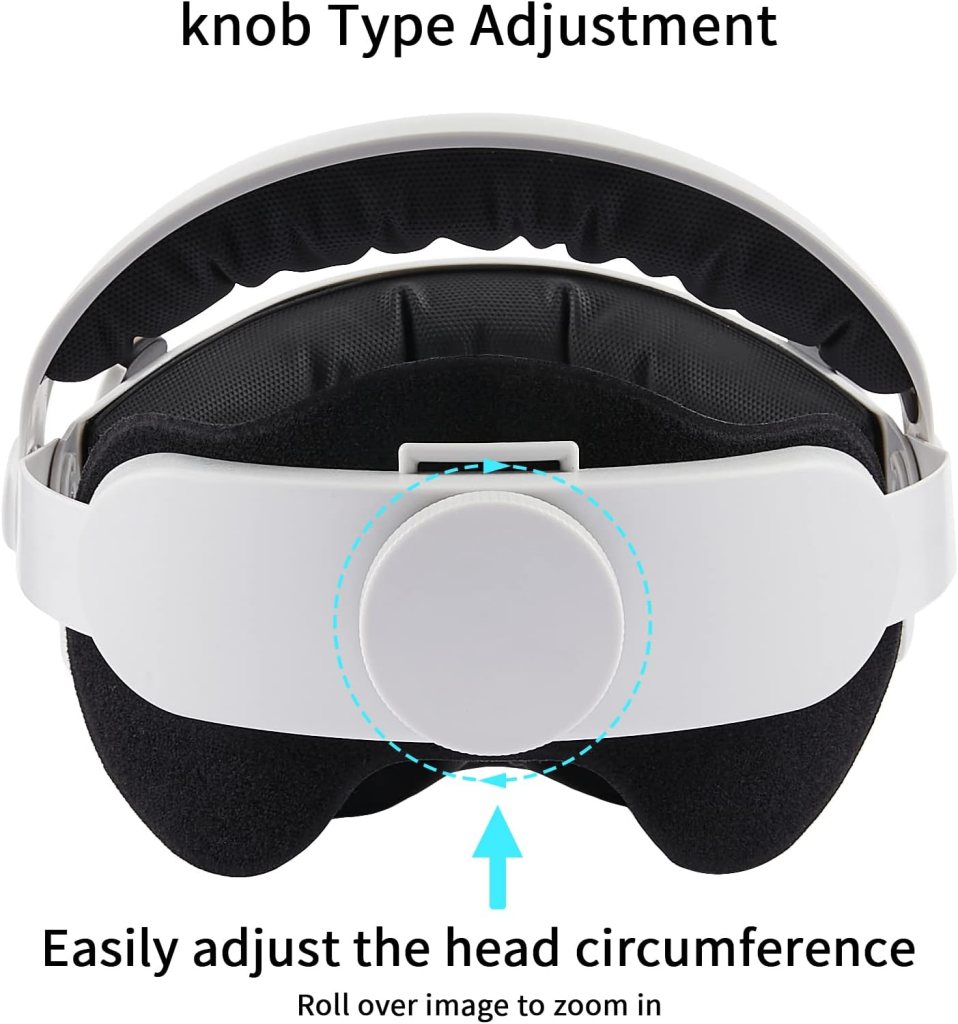 GOMRVR Adjustable Halo Head Strap Accessories Compatible Oculus/Meta Quest 3 Head Strap Accessories Enhanced Support Reduces Stress on VR Headset