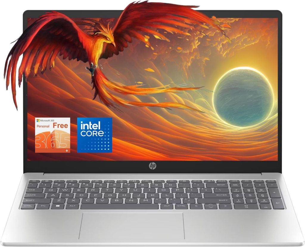 hp Newest Essential 15 Laptop, 16GB RAM, 640GB(128GB SSD+512GB USB), 15.6 Anti-Glare Display, Intel Quad-Core Processor, Office 365 1-Year, Upto 11hrs Battery, Type-C, Fast Charging, Win11S, JVQ mp hp Newest Essential 15 Laptop, 16GB RAM, 640GB(128GB SSD+512GB USB), 15.6 Anti-Glare Display, Intel Quad-Core Processor, Office 365 1-Year, Upto 11hrs Battery, Type-C, Fast Charging, Win11S, JVQ mp
