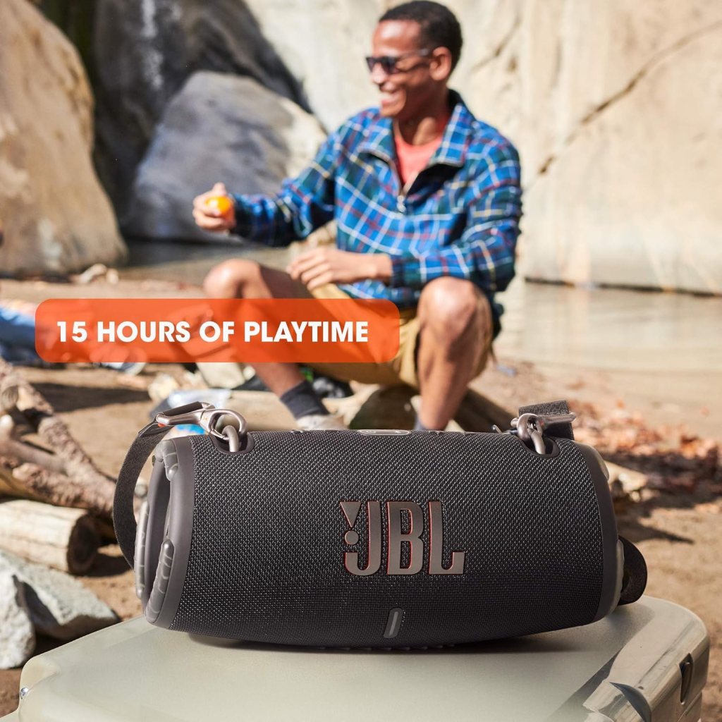 JBL Xtreme 3 - Portable Bluetooth Speaker, Powerful Sound and deep bass, IP67 Waterproof, 15 Hours of Playtime, powerbank, JBL PartyBoost for Multi-Speaker Pairing (Camo) (Renewed) JBL Xtreme 3 - Portable Bluetooth Speaker, Powerful Sound and deep bass, IP67 Waterproof, 15 Hours of Playtime, powerbank, JBL PartyBoost for Multi-Speaker Pairing (Camo) (Renewed)