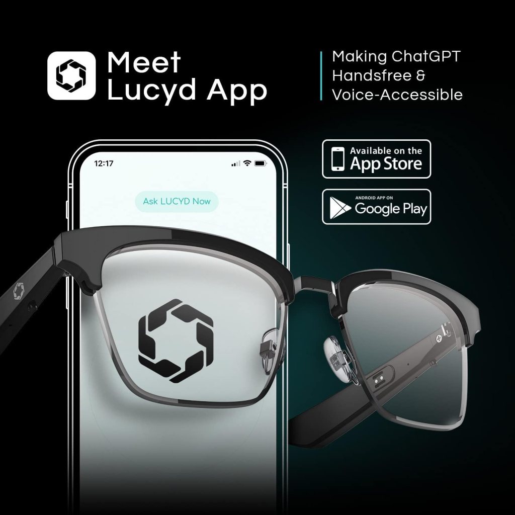 Lucyd - Smart Glasses w/UV Protection for Men  Women - Open Ear, Noise Canceling Wireless Mics, Compatible with Voice Assistants – Dynamo
