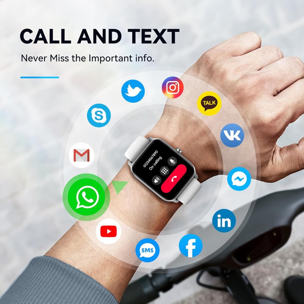 Smart Watch for Men(Answer/Make Call),Alexa Built-in,1.8Fitness Tracker with Heart Rate Sleep SpO2 Monitor,100 Sport Mode,5ATM Waterproof,Activity Trackers and Smartwatches for iOS and Android Phones